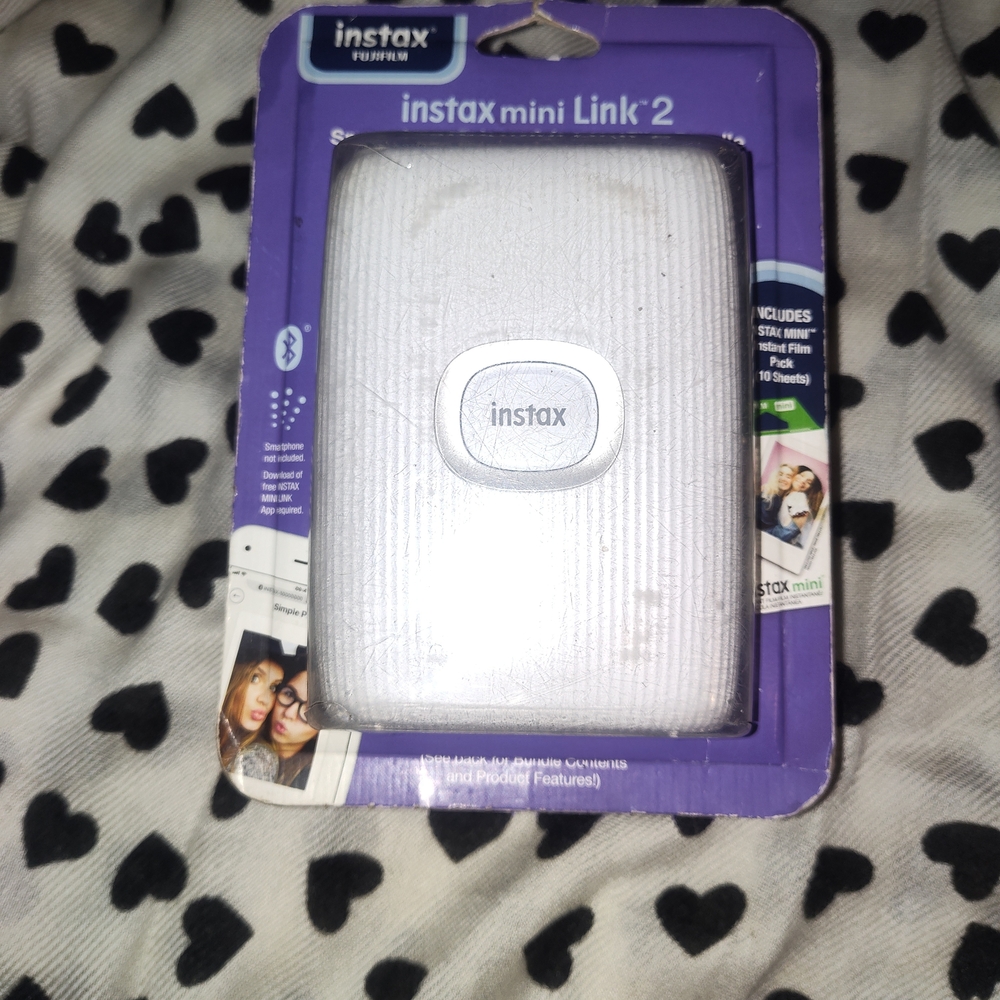 Instax Mini Link 2 Printer - White and Purple Packaging